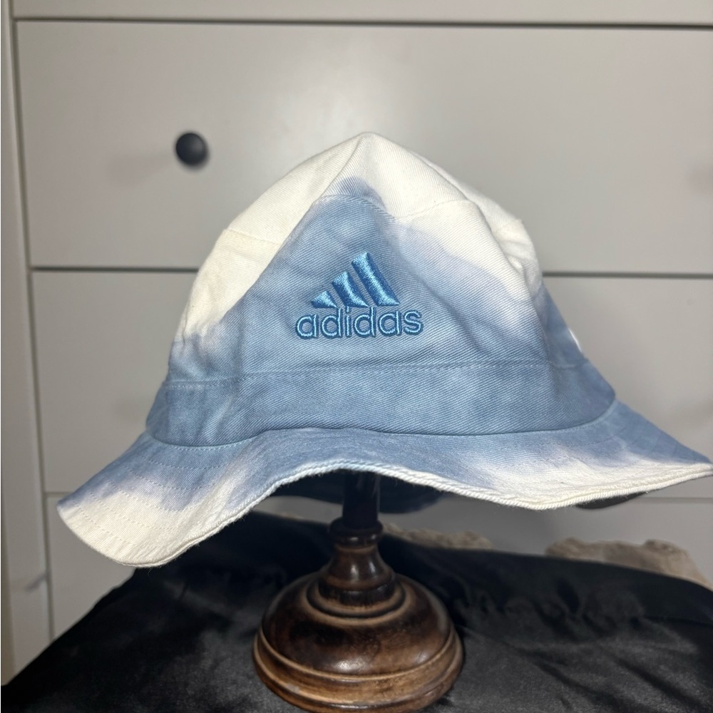 Adidas Tie-Dye Blue and White Bucket Hat